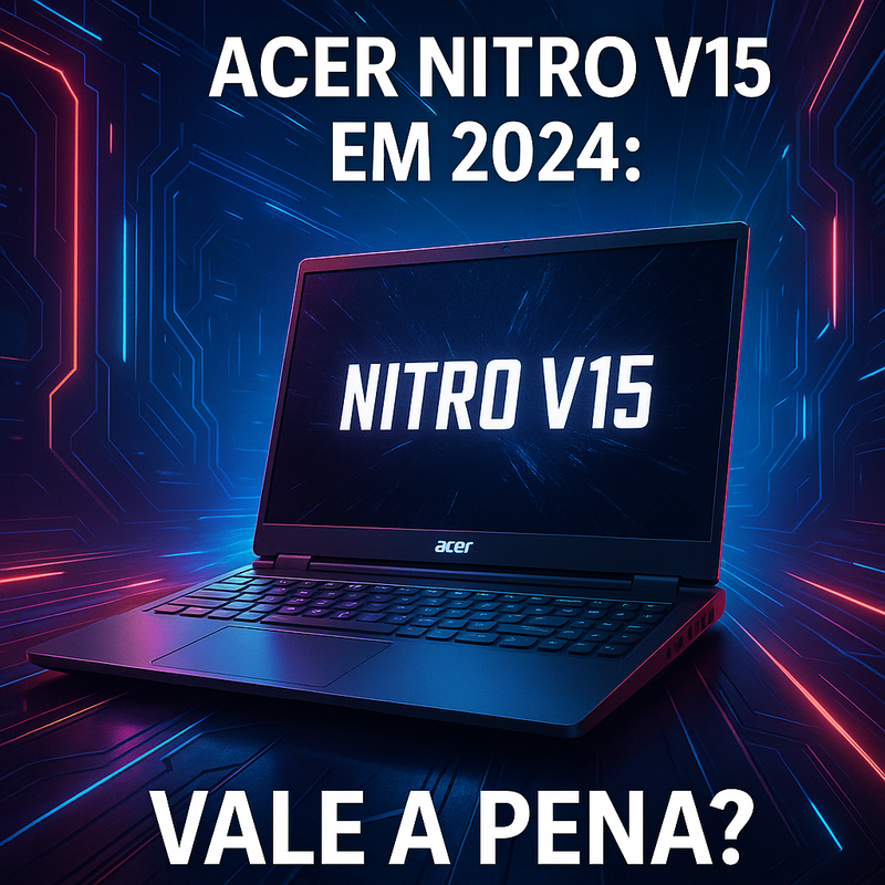 Notebook gamer acessível em 2024: conheça o Acer Nitro V15 ANV15-51-51UZ