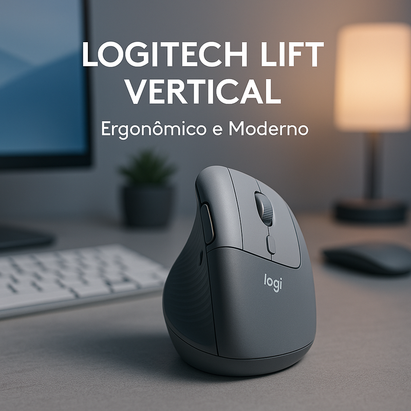 Mouse sem fio ergonômico para escritórios modernos: conheça o Logitech Lift Vertical