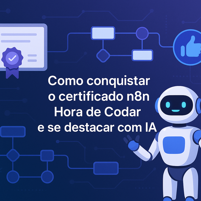 Como conquistar o certificado n8n Hora de Codar e se destacar com IA