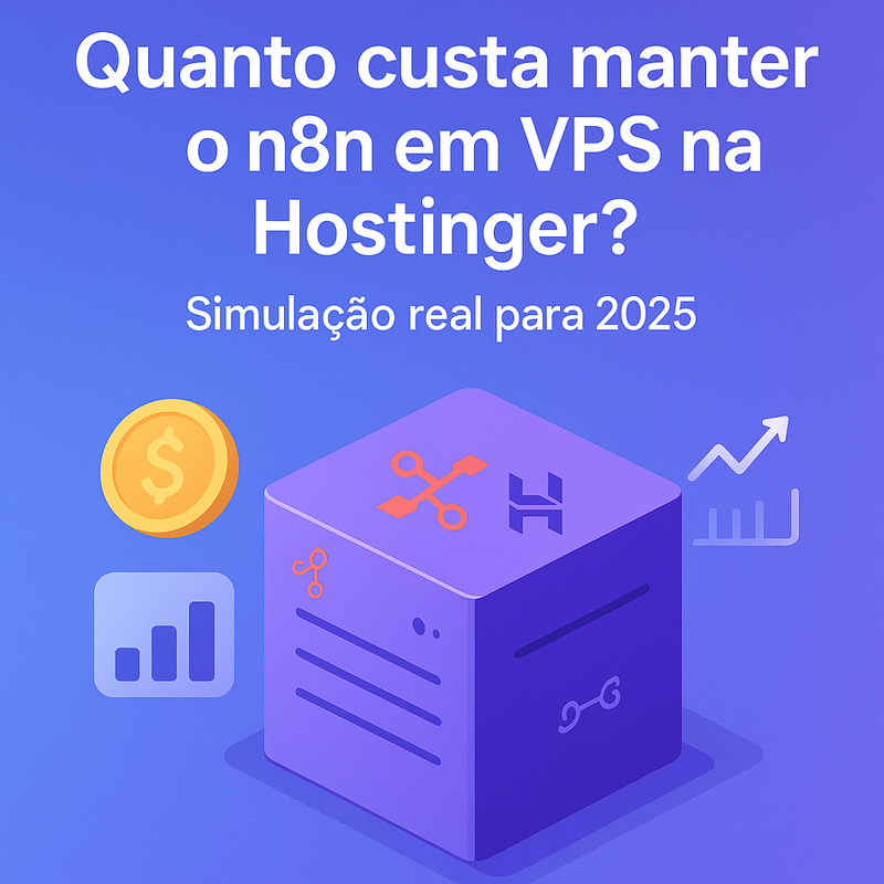 Quanto custa manter o n8n em VPS na Hostinger? Simulação real para 2025