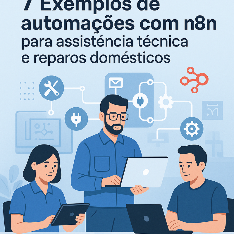 7 Exemplos de automações com n8n para assistência técnica e reparos domésticos