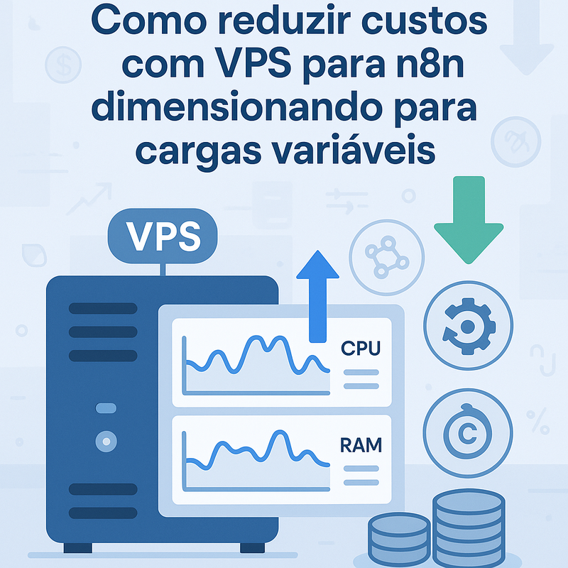 Como reduzir custos com VPS para n8n dimensionando para cargas variáveis