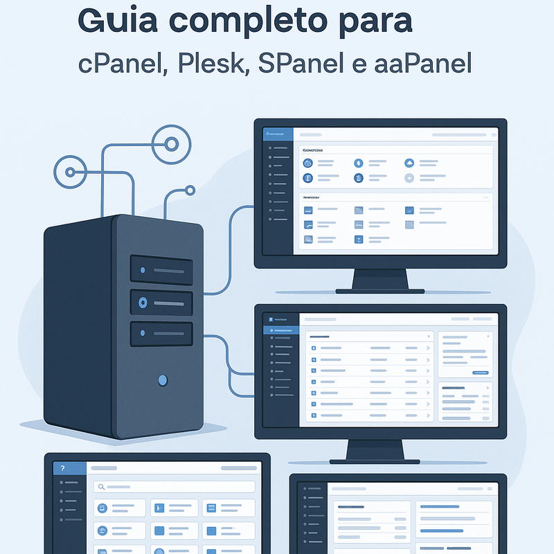 Como configurar painel de controle em VPS: guia completo para cPanel, Plesk, SPanel e aaPanel