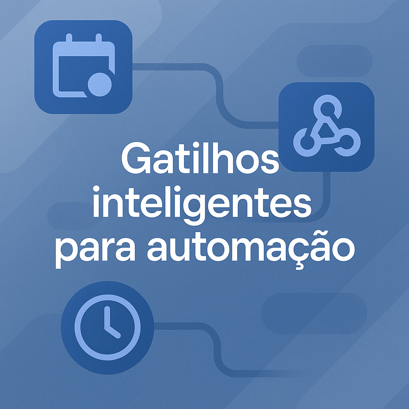 Gatilhos inteligentes para automação: como usar eventos, CRON e webhooks dinâmicos