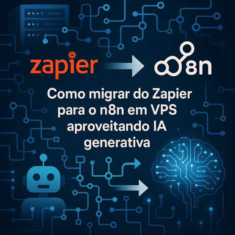 Como migrar do Zapier para o n8n em VPS aproveitando IA generativa