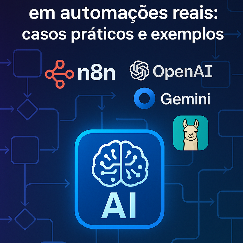 n8n integrado a LLMs em automações reais: casos práticos e exemplos