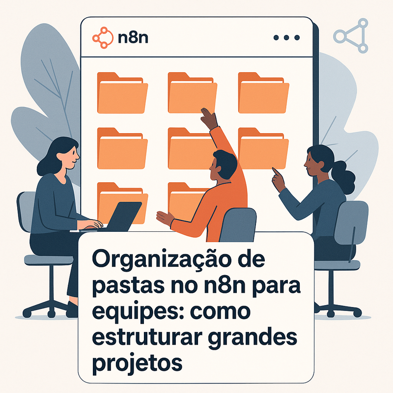 Organização de pastas no n8n para equipes: como estruturar grandes projetos