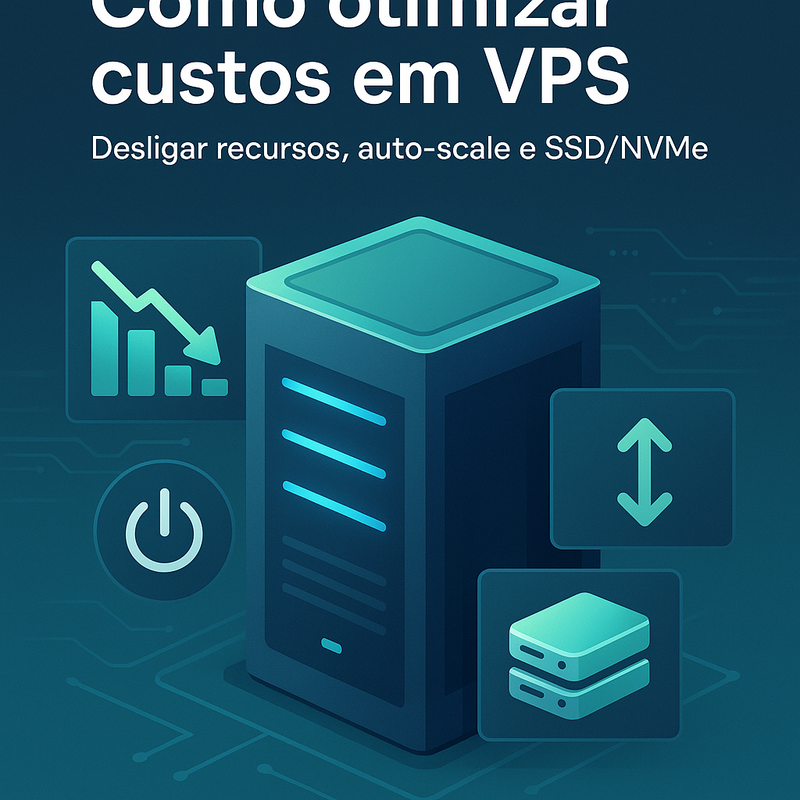 Como otimizar custos em VPS: desligar recursos, auto-scale e SSD/NVMe