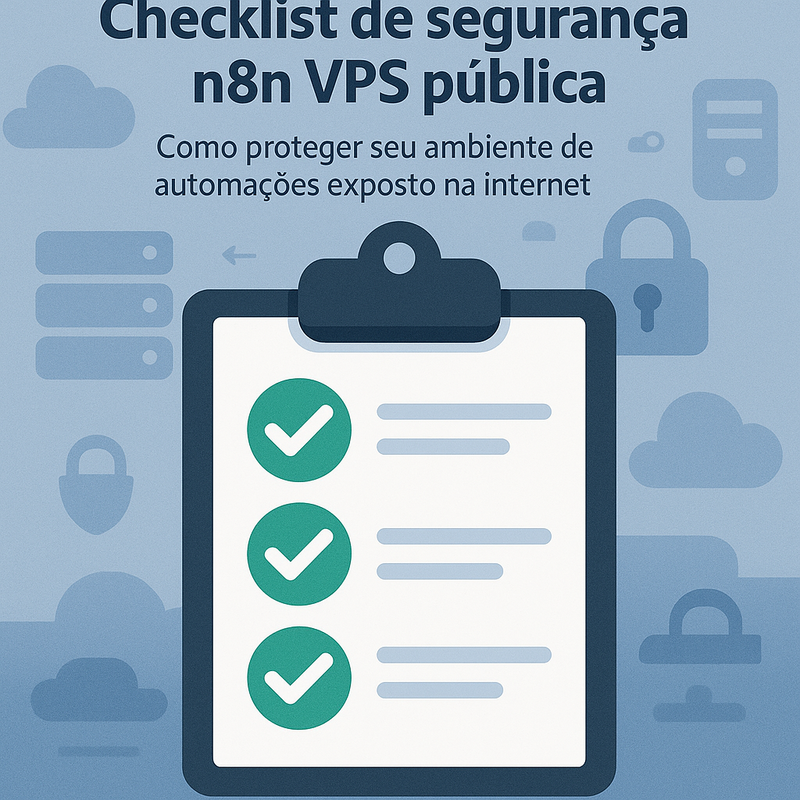 Checklist de segurança n8n VPS pública: como proteger seu ambiente