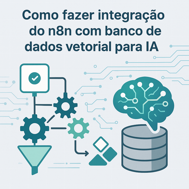 Como fazer integração do n8n com banco de dados vetorial para IA
